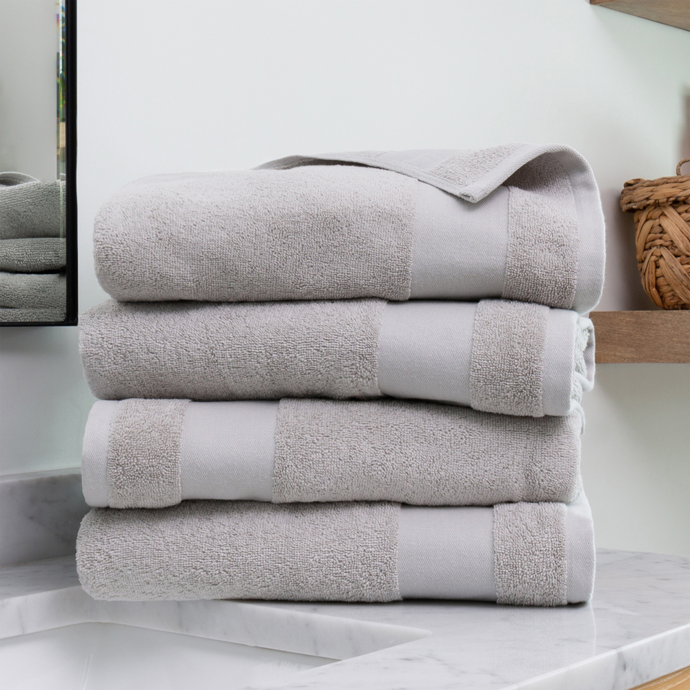 Hotel-Quality Bath, Hand and Wash Towel Sets - 100% Ring Spun Cotton, Ultra Plush, Absorbent