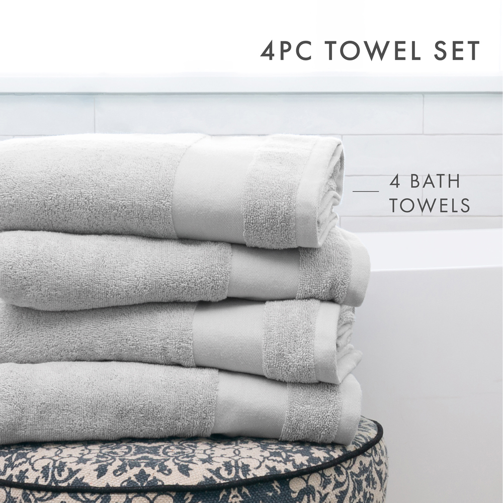 Hotel-Quality Bath, Hand and Wash Towel Sets - 100% Ring Spun Cotton, Ultra Plush, Absorbent