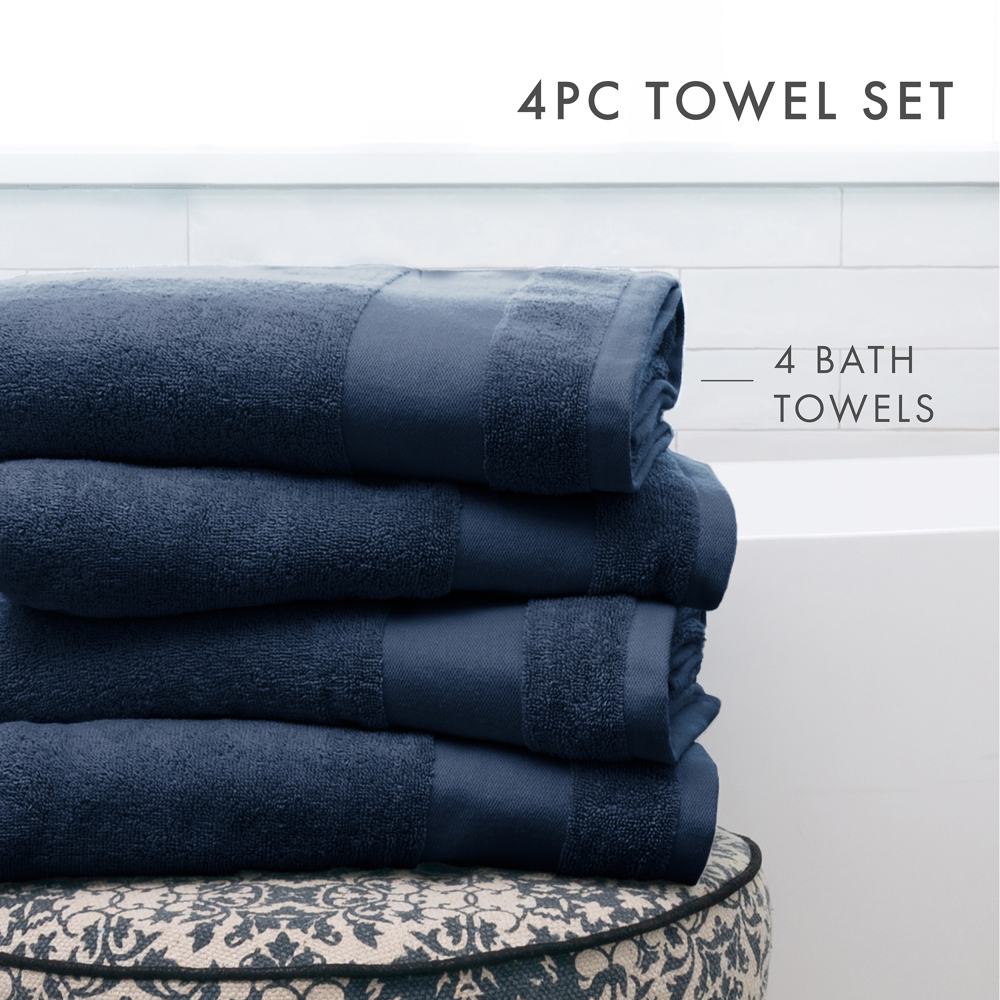 Hotel-Quality Bath, Hand and Wash Towel Sets - 100% Ring Spun Cotton, Ultra Plush, Absorbent