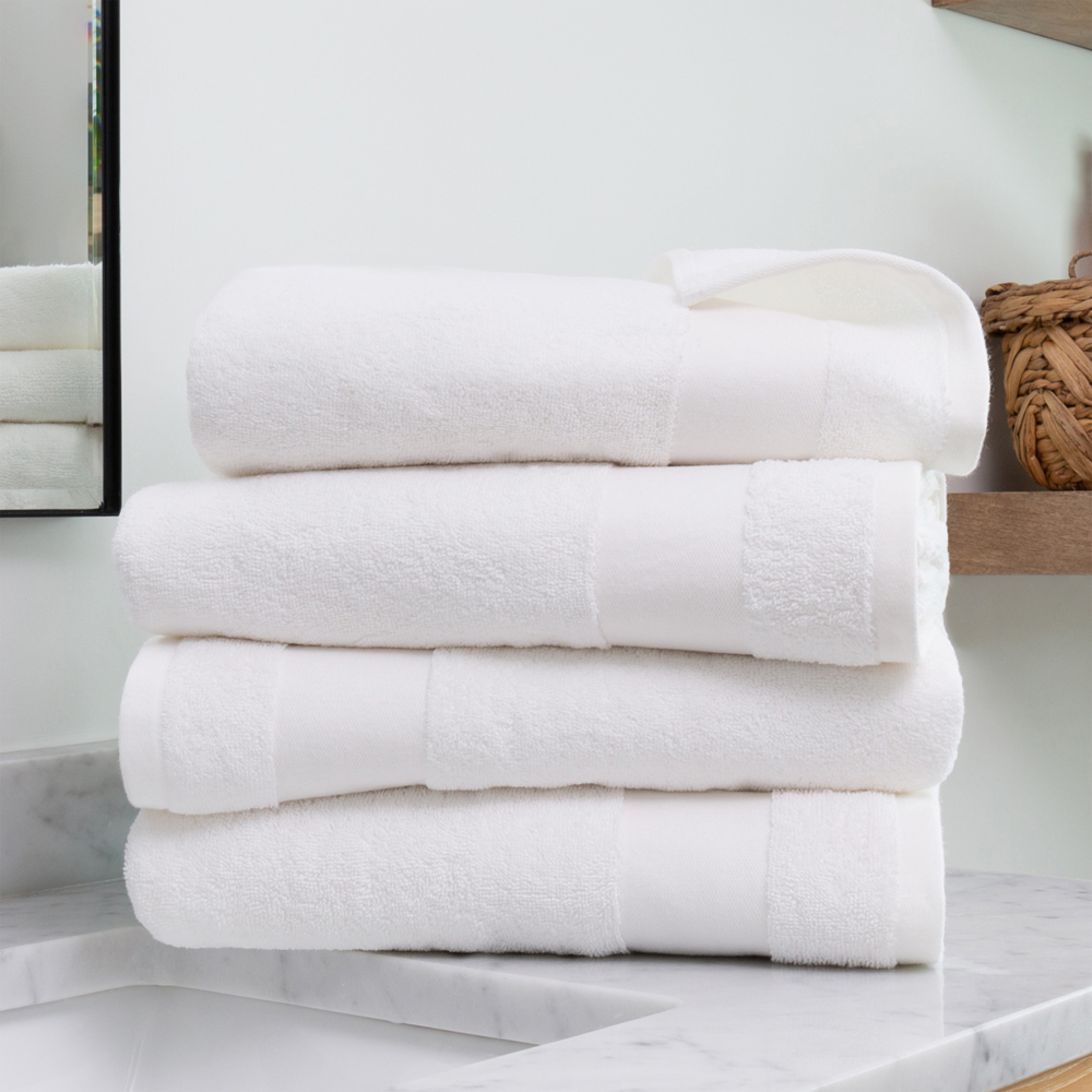 Hotel-Quality Bath, Hand and Wash Towel Sets - 100% Ring Spun Cotton, Ultra Plush, Absorbent