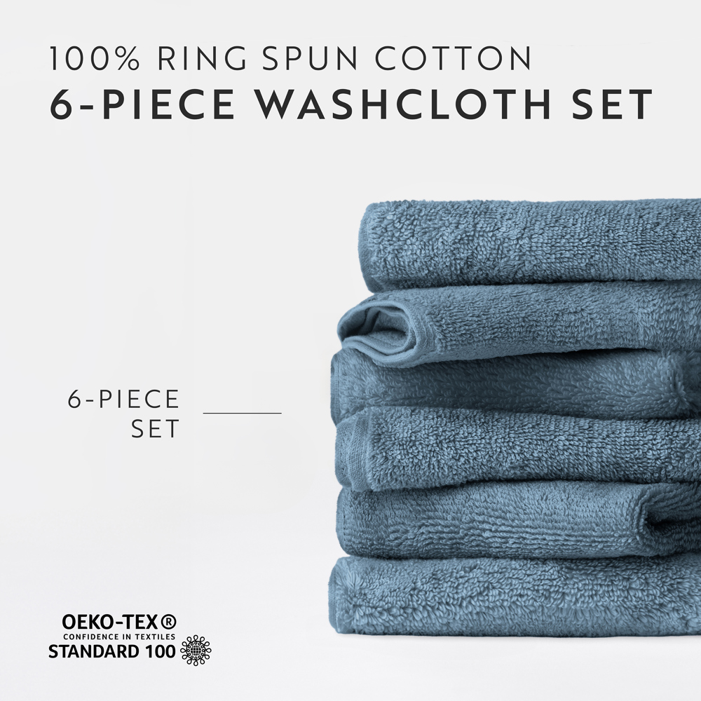 Hotel-Quality Bath, Hand and Wash Towel Sets - 100% Ring Spun Cotton, Ultra Plush, Absorbent