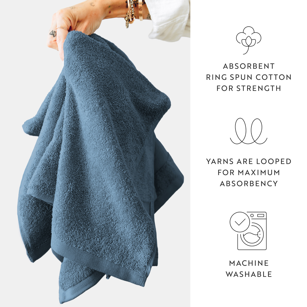 Hotel-Quality Bath, Hand and Wash Towel Sets - 100% Ring Spun Cotton, Ultra Plush, Absorbent