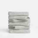 Light Gray 6-piece Hotel-Quality Bath, Hand and Wash Towel Sets - 100% Ring Spun Cotton, Ultra Plush, Absorbent