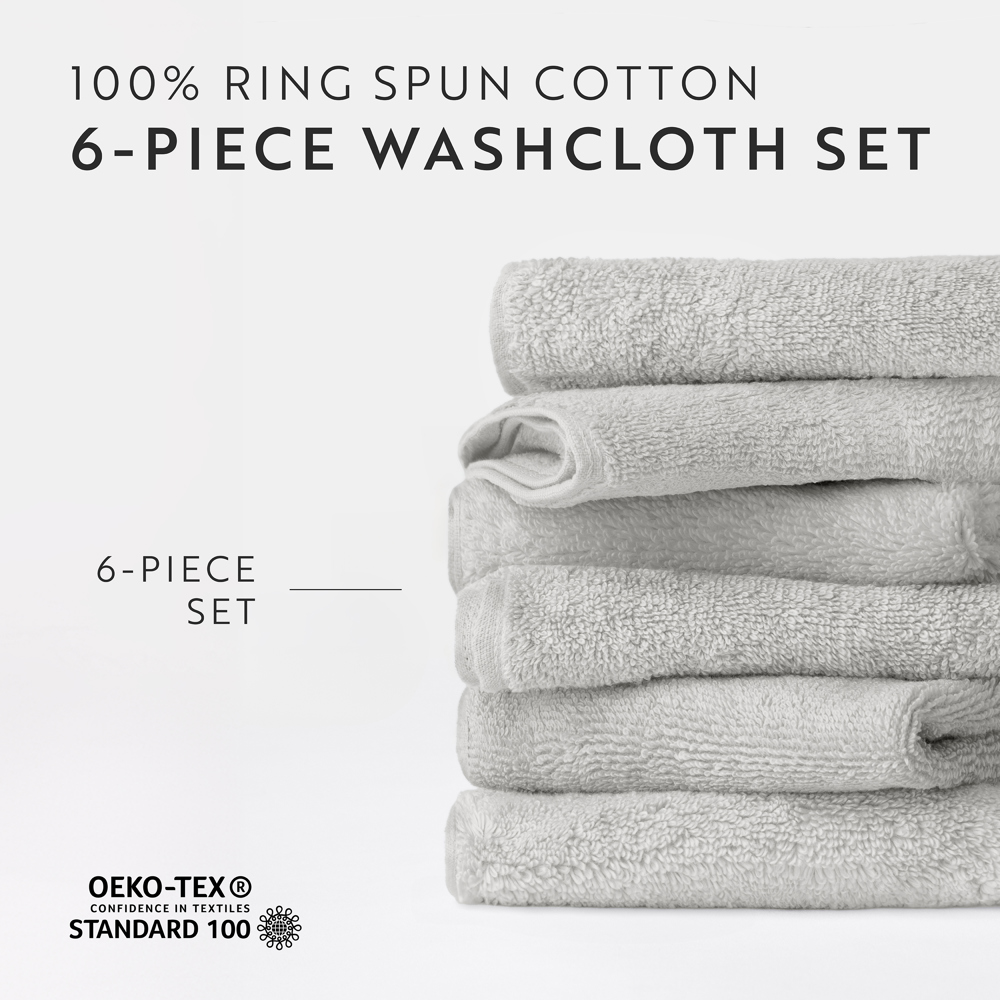 Hotel-Quality Bath, Hand and Wash Towel Sets - 100% Ring Spun Cotton, Ultra Plush, Absorbent