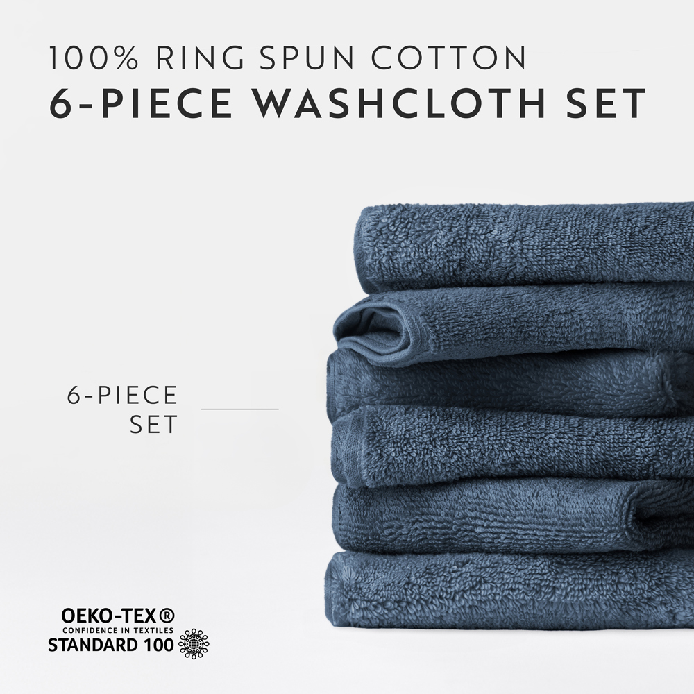 Hotel-Quality Bath, Hand and Wash Towel Sets - 100% Ring Spun Cotton, Ultra Plush, Absorbent