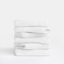 White 6-piece Hotel-Quality Bath, Hand and Wash Towel Sets - 100% Ring Spun Cotton, Ultra Plush, Absorbent