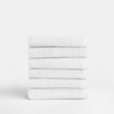 White 6-piece Hotel-Quality Bath, Hand and Wash Towel Sets - 100% Ring Spun Cotton, Ultra Plush, Absorbent