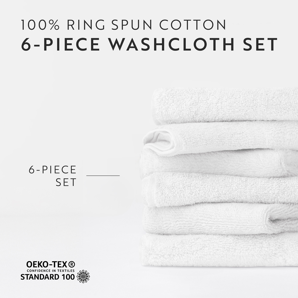 Hotel-Quality Bath, Hand and Wash Towel Sets - 100% Ring Spun Cotton, Ultra Plush, Absorbent