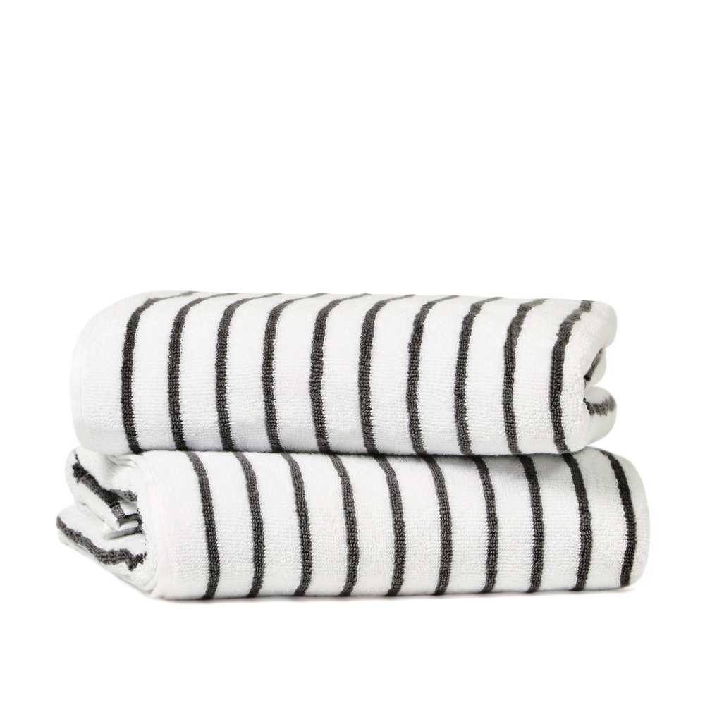 Cabana Stripe Beach Pool Towels - 100% Ring Spun Cotton, Ultra Soft, Plush and highly Absorbent, 30 x 70