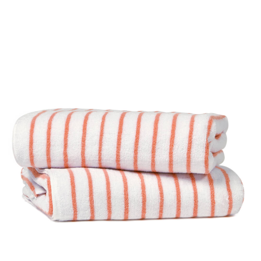 Cabana Stripe Beach Pool Towels - 100% Ring Spun Cotton, Ultra Soft, Plush and highly Absorbent, 30 x 70