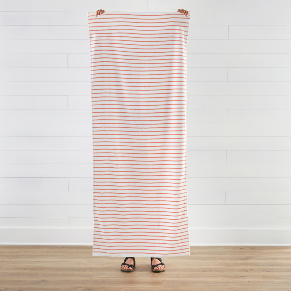 Cabana Stripe Beach Pool Towels - 100% Ring Spun Cotton, Ultra Soft, Plush and highly Absorbent, 30 x 70