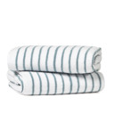 Navy 2-piece Cabana Stripe Beach Pool Towels - 100% Ring Spun Cotton, Ultra Soft, Plush and highly Absorbent, 30 x 70