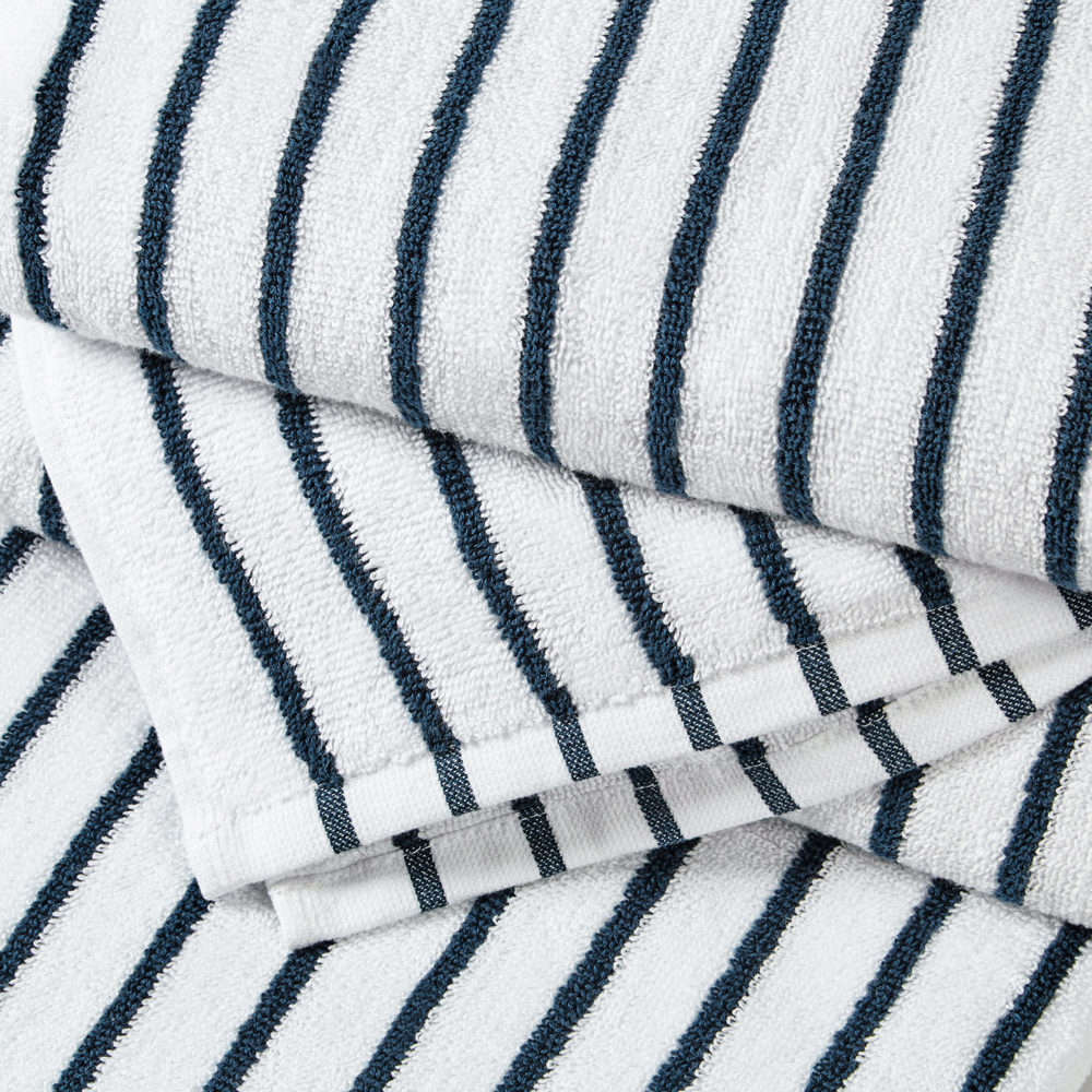 Cabana Stripe Beach Pool Towels - 100% Ring Spun Cotton, Ultra Soft, Plush and highly Absorbent, 30 x 70