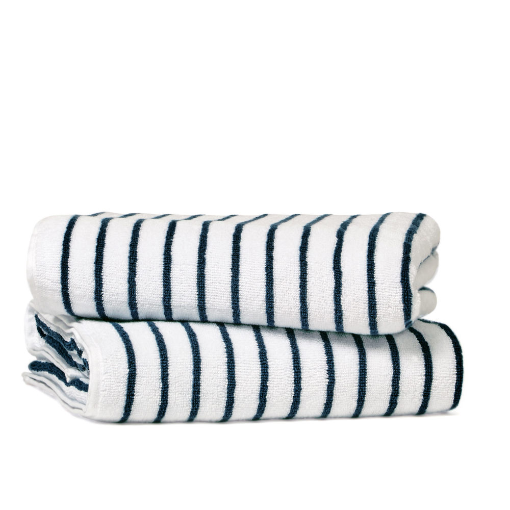 Cabana Stripe Beach Pool Towels - 100% Ring Spun Cotton, Ultra Soft, Plush and highly Absorbent, 30 x 70