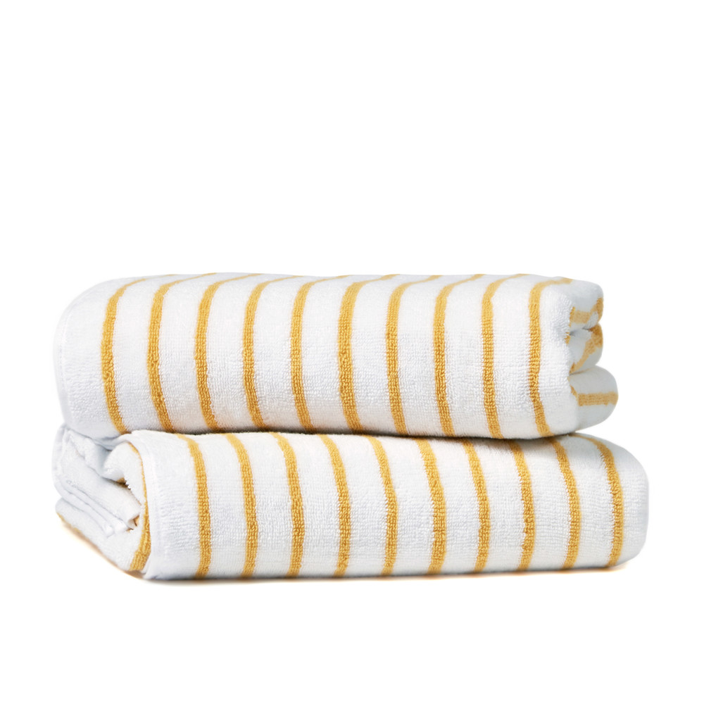 Cabana Stripe Beach Pool Towels - 100% Ring Spun Cotton, Ultra Soft, Plush and highly Absorbent, 30 x 70