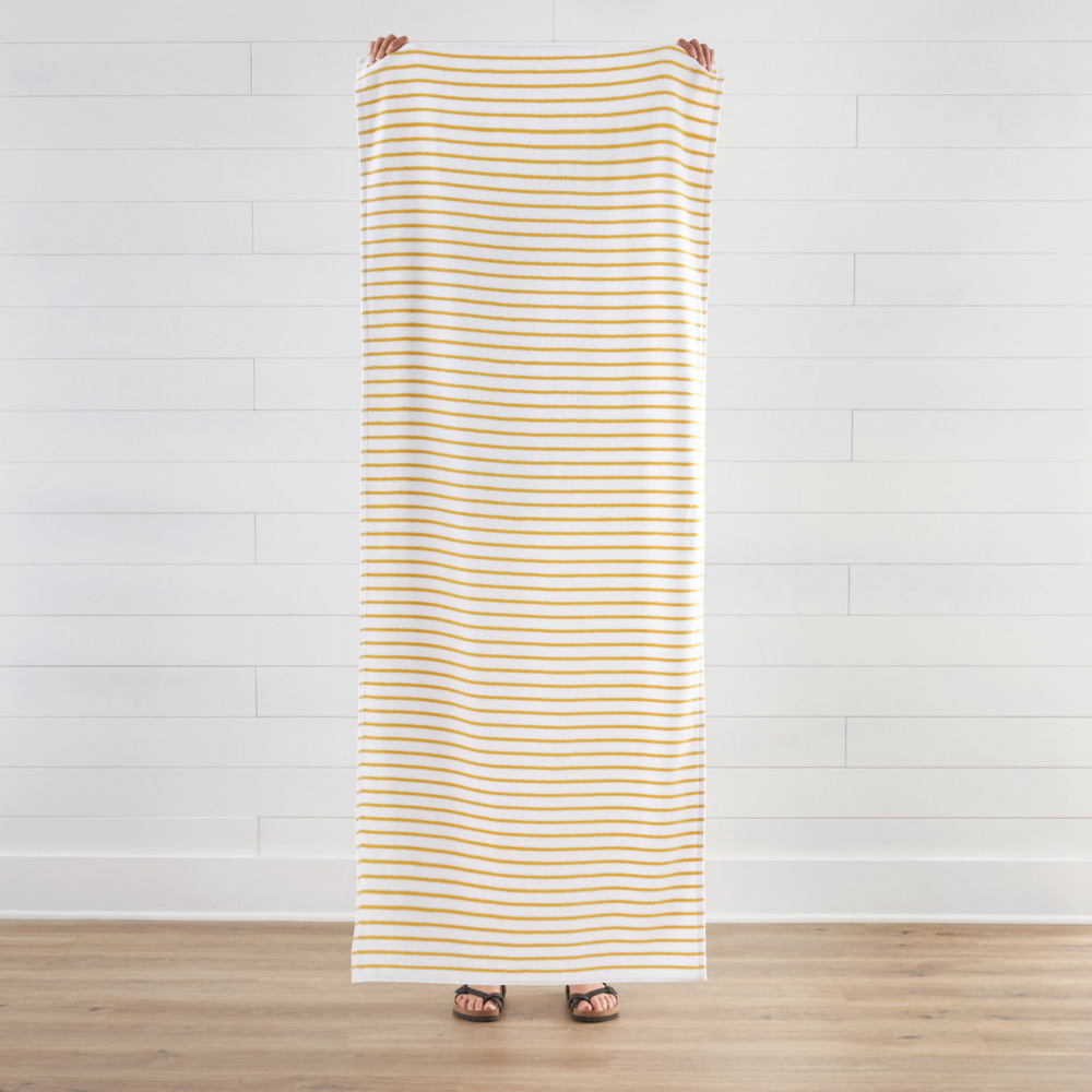 Cabana Stripe Beach Pool Towels - 100% Ring Spun Cotton, Ultra Soft, Plush and highly Absorbent, 30 x 70