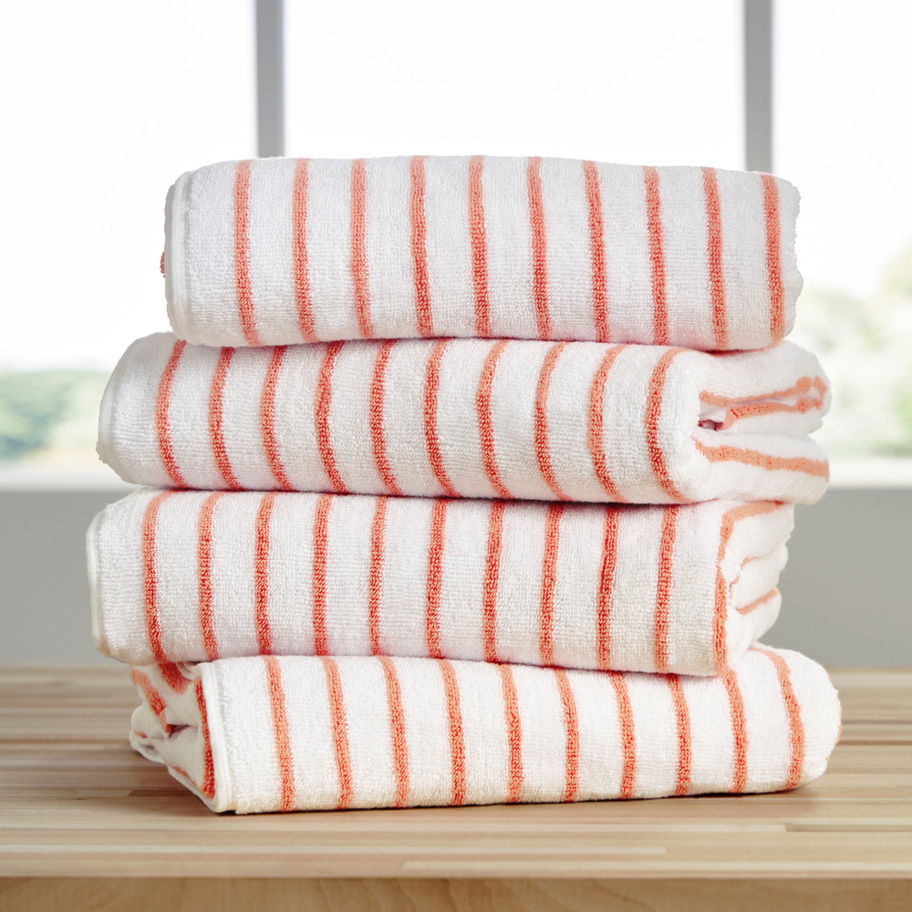 Cabana Stripe Beach Pool Towels - 100% Ring Spun Cotton, Ultra Soft, Plush and highly Absorbent, 30 x 70