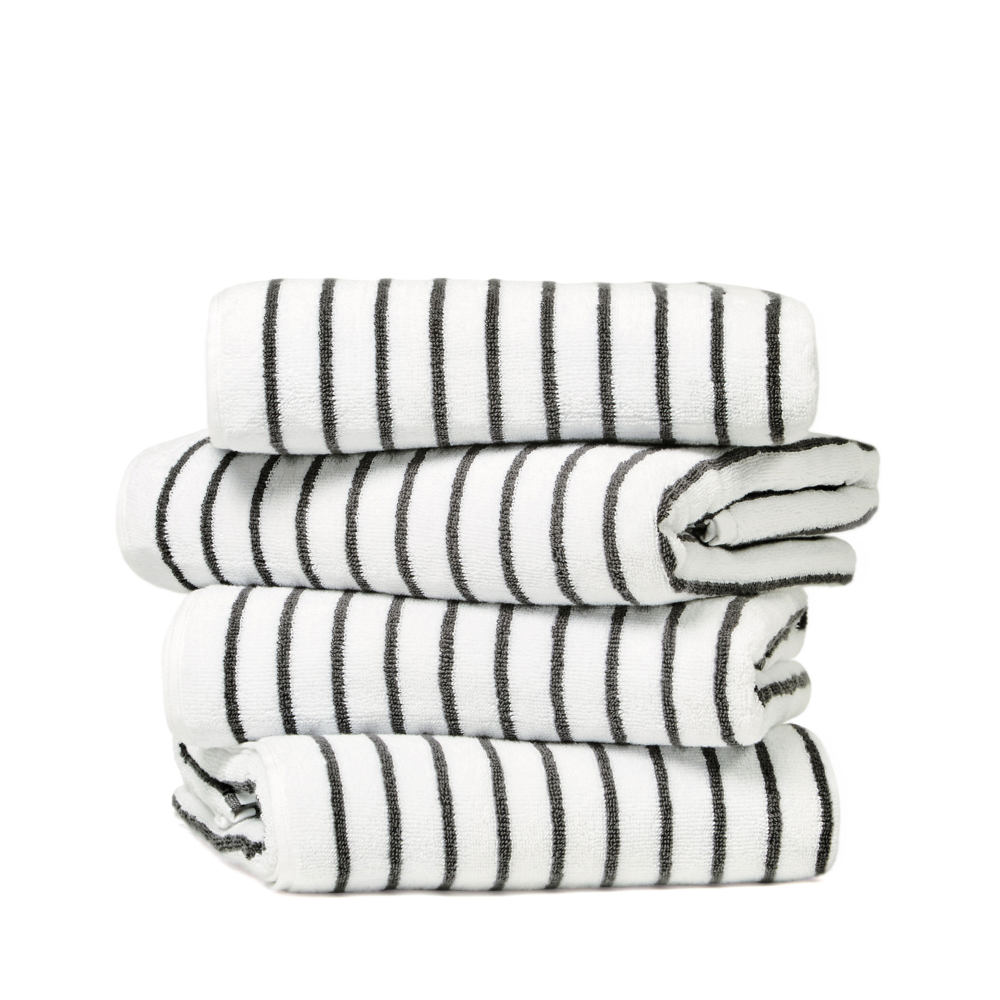 Cabana Stripe Beach Pool Towels - 100% Ring Spun Cotton, Ultra Soft, Plush and highly Absorbent, 30 x 70