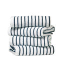 Yellow 4-piece Cabana Stripe Beach Pool Towels - 100% Ring Spun Cotton, Ultra Soft, Plush and highly Absorbent, 30 x 70