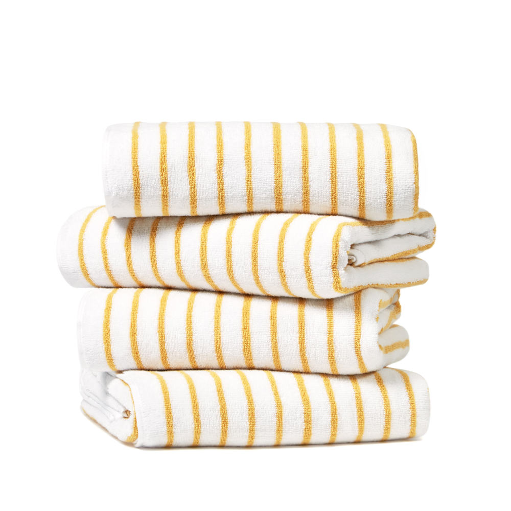 Cabana Stripe Beach Pool Towels - 100% Ring Spun Cotton, Ultra Soft, Plush and highly Absorbent, 30 x 70