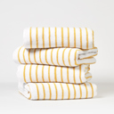 Coral 4-piece Cabana Stripe Beach Pool Towels - 100% Ring Spun Cotton, Ultra Soft, Plush and highly Absorbent, 30 x 70