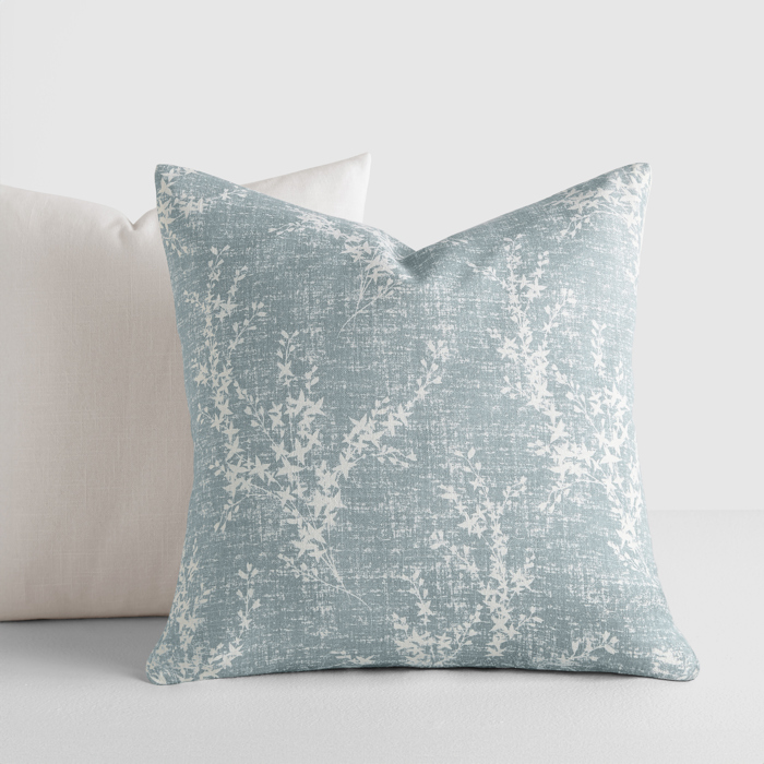 2-Pack Cotton Slub Decor Throw Pillows - Willow Light Blue