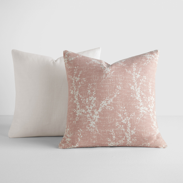 2-Pack Cotton Slub Decor Throw Pillows - Willow Rose