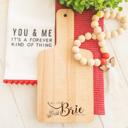 Maple "Will You Brie With Me?" Engraved Wooden Charcuterie Boards – Fun Valentine’s Gift