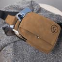 Medium Brown Custom Personalized Crossbody Bag – Creekside Collection with Adjustable Strap & Multiple Pockets