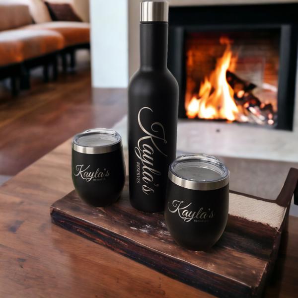 Insulated SIPY Wine Bottle and Tumbler Set