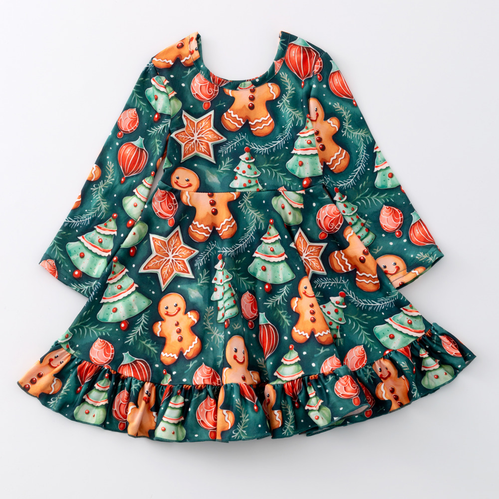 Christmas Gingerbread Cookie Dress 