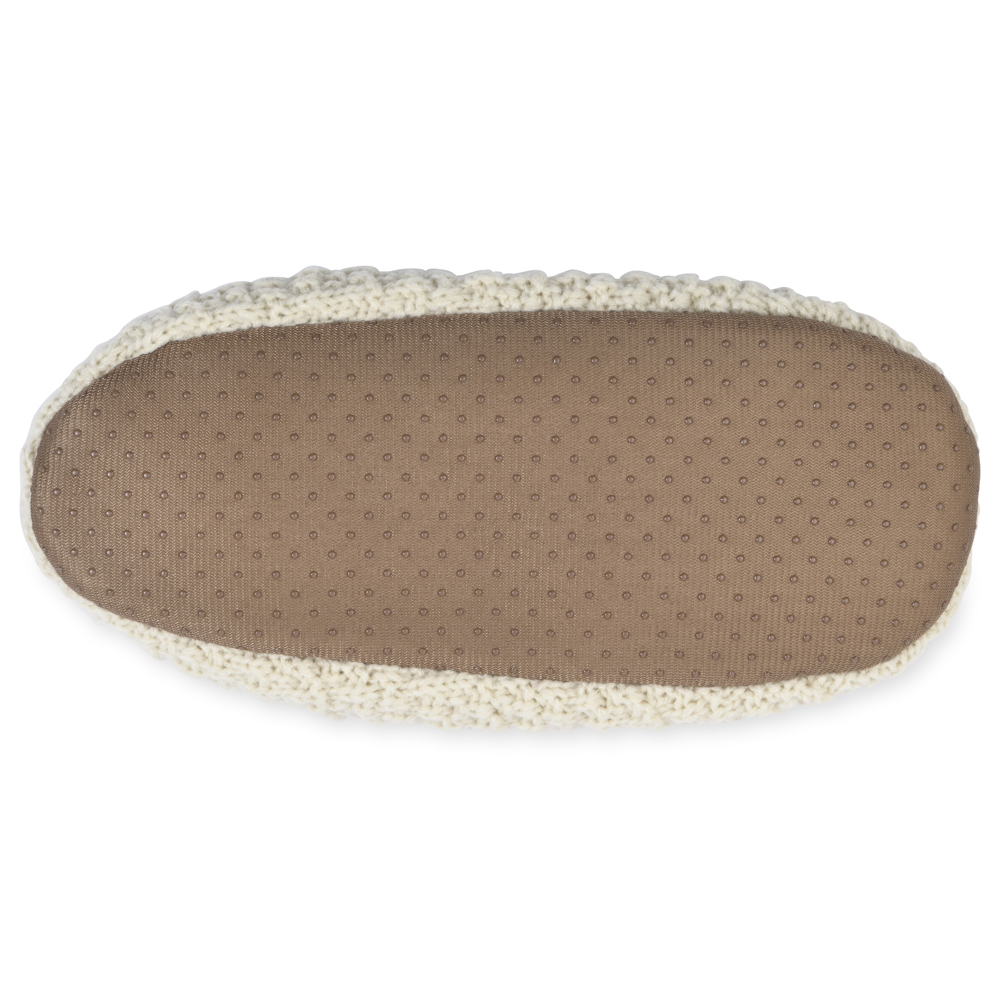 Gaahuu womens textured knit soft sole non slip ballerina slippers