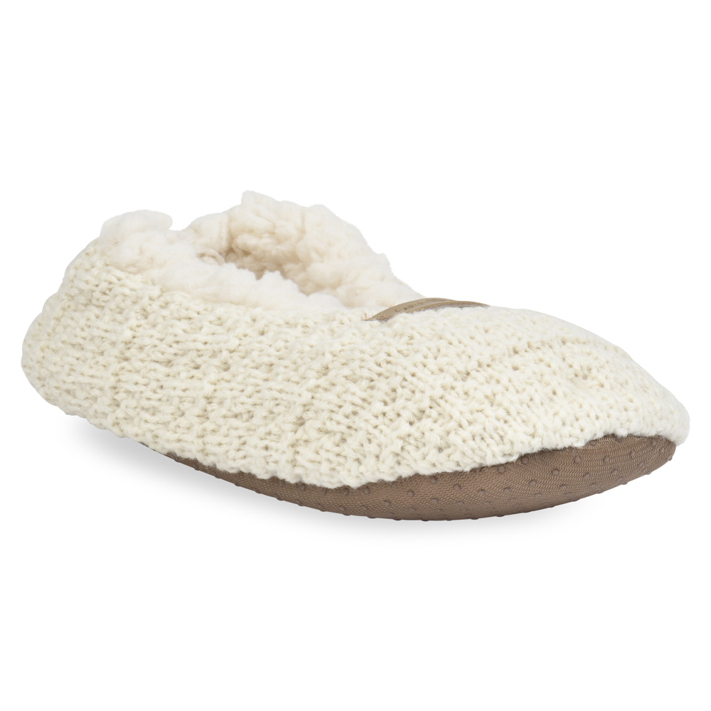 Gaahuu womens textured knit soft sole non slip ballerina slippers