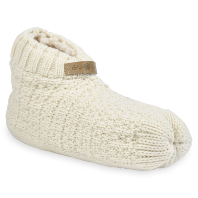 gaahuu womens textured knit faux shearling lined slipper bootie