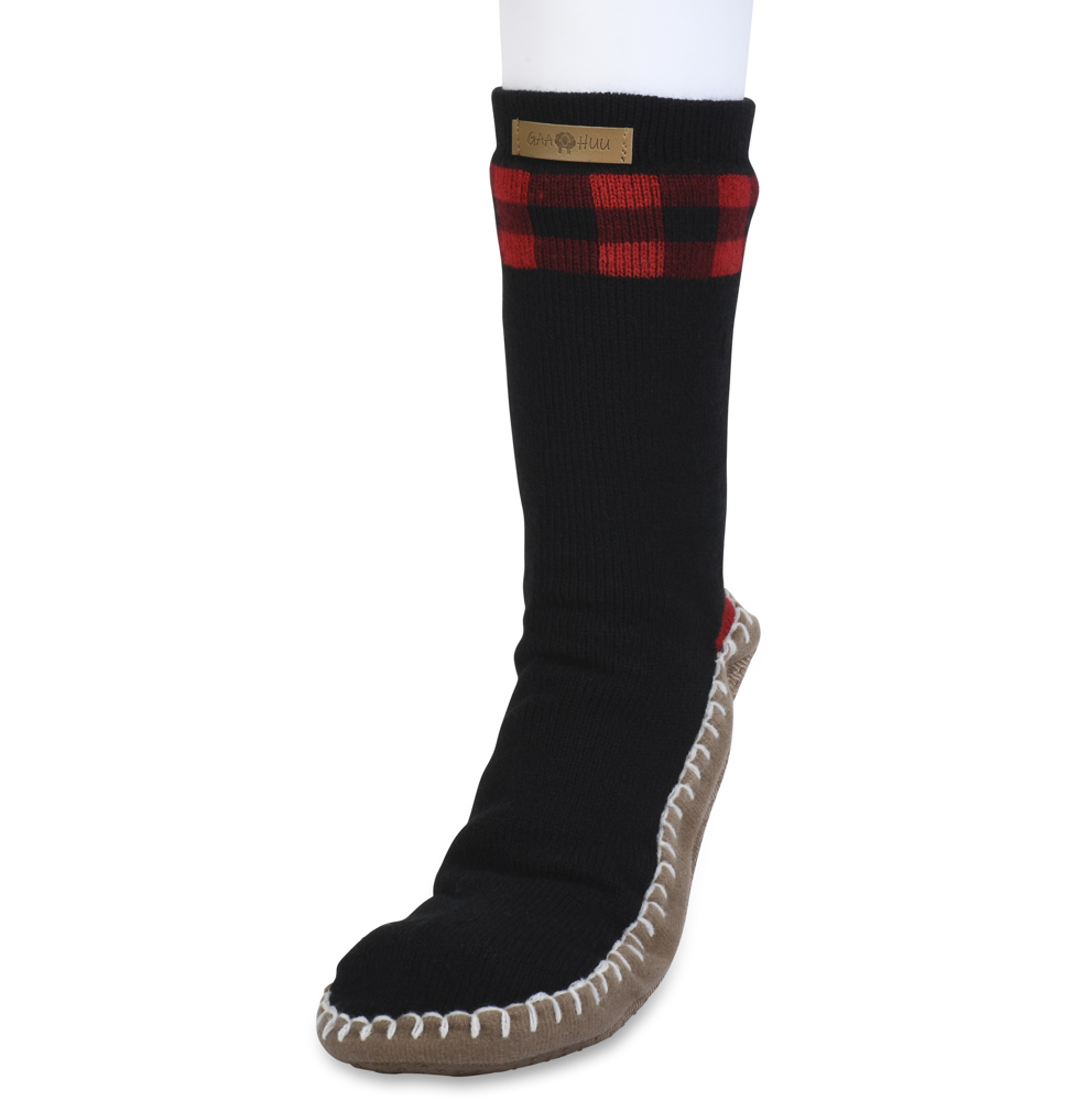 Gaahuu mens faux shearling lined slipper socks