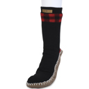 buffalo check Gaahuu mens faux shearling lined slipper socks