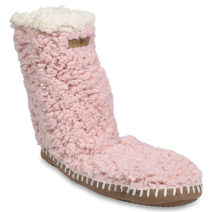 Gaahuu womens double layer faux shearling slipper sock