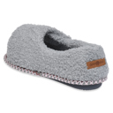 grey S Gaahuu womens cozee fleece adjustable open toe fullfoot slipper