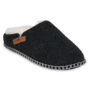 black faux wool L Gaahuu Womens Memory Foam Clog Slippers