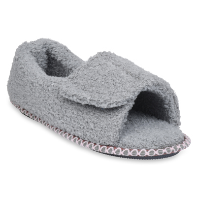 Gaahuu womens cozee fleece adjustable open toe fullfoot slipper