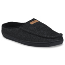 black clog L Gaahuu mens  faux wool memory foam mocassin slippers