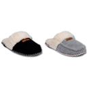  Gaahuu cozee fleece faux shearling lined memory foam mocassin scuff slipper