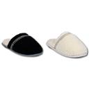  Gaahuu womens berber tape trimmed faux shearling lined memory foam scuff slippers