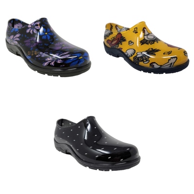 Gaahuu womens patterned waterproof garden clogs