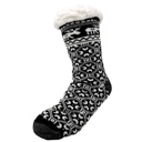 black moose Gaahuu womens faux shearling lined slipper socks with non slip bottom