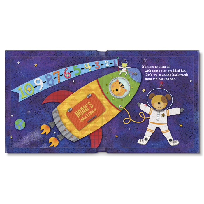 1-2-3 Blast Off With Me - Personalized Board Book