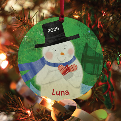 Magical Snowman Personalized Ornament