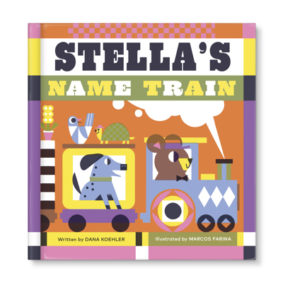 My Name Train Personalized Board Book
