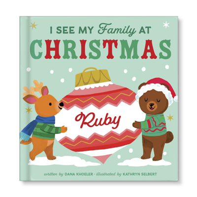 I See My Family at Christmas  - Personalized Board Book 