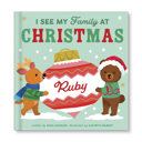  I See My Family at Christmas  - Personalized Board Book 